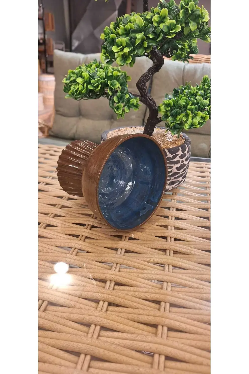 Toprak Serisi Ayaklı Çerezlik Meze Sunumluğu - El Yapımı Seramik,