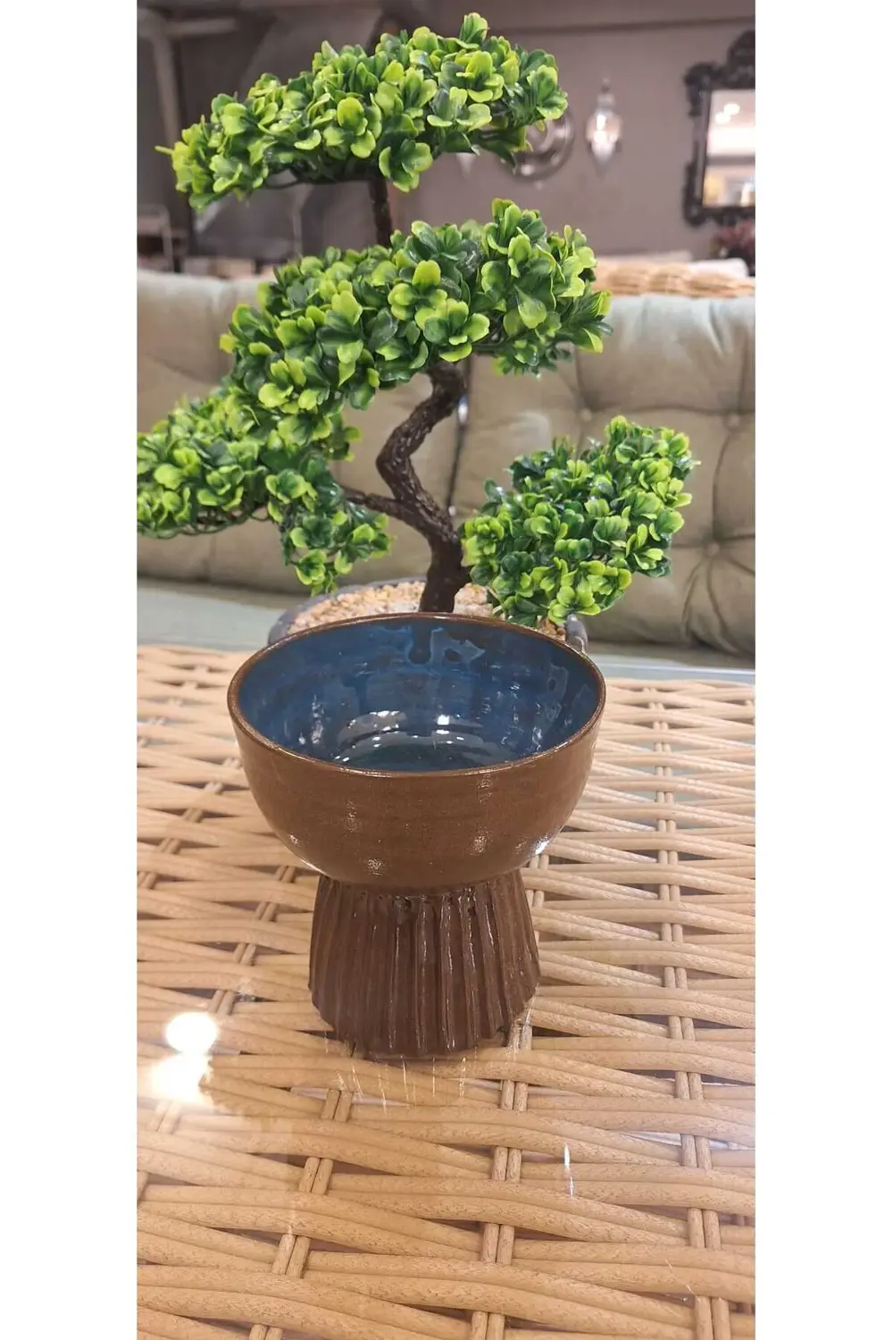 Toprak Serisi Ayaklı Çerezlik Meze Sunumluğu - El Yapımı Seramik,