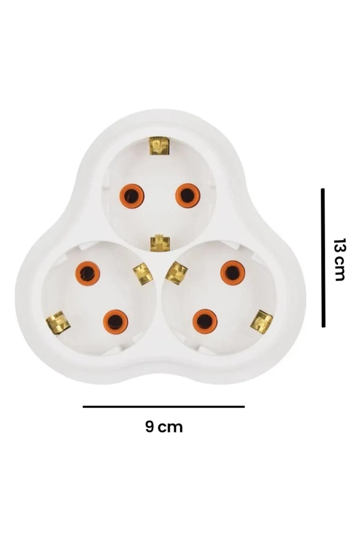 Topraklı Priz Çoğaltıcı 3'lü Golyat (YONCA TİP) Topraklı Erkek Fi