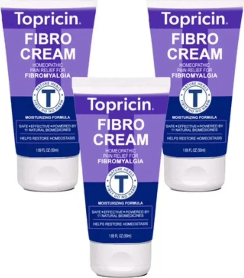 Topricin Fibro Bakım Kremi 50 ml 3 Adet - Fibromiyalji ve Eklemti Ağrıları İçin Etkili Bakım