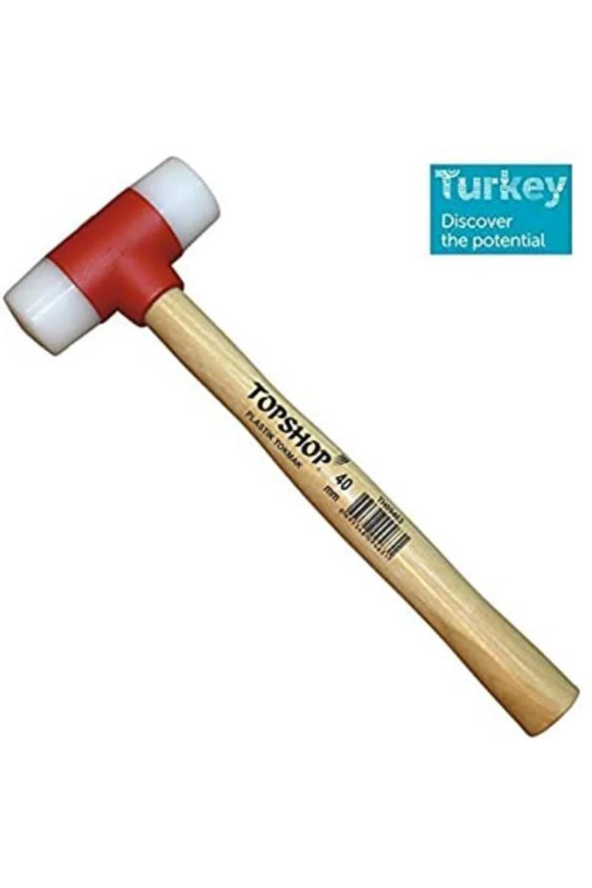 Topshop 09465 Ağaç Saplı Plastik Tokmak 50 Mm