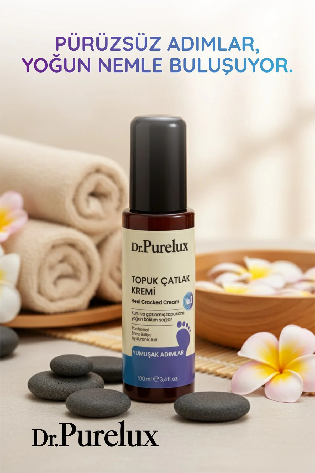 Topuk Çatlak Kremi – Shea Yağı & Hyaluronik Asit İçerikli Yoğun N