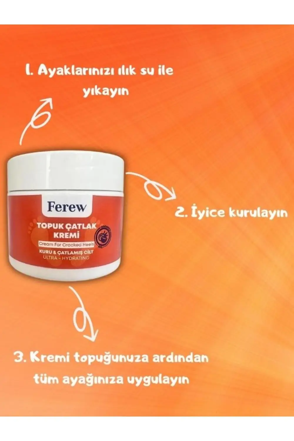 Topuk Çatlak ve Ayak Bakım Kremi 100 ml