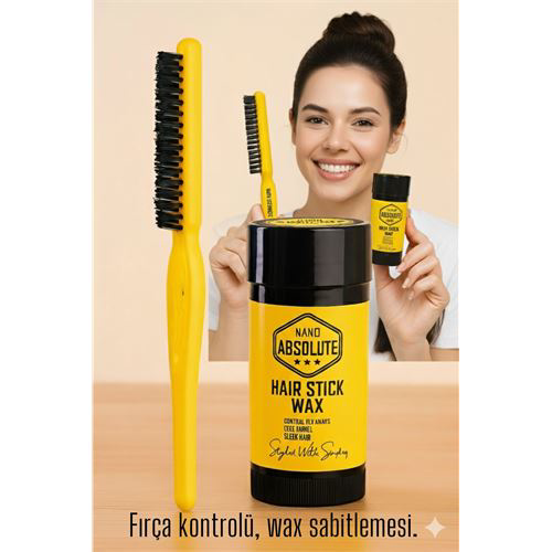Topuz Fırçası Stick Wax Seti Profesyonel Saç Topuz Seti Topuz Fırçası Stick Wax Seti Profesyonel Saç Topuz Seti