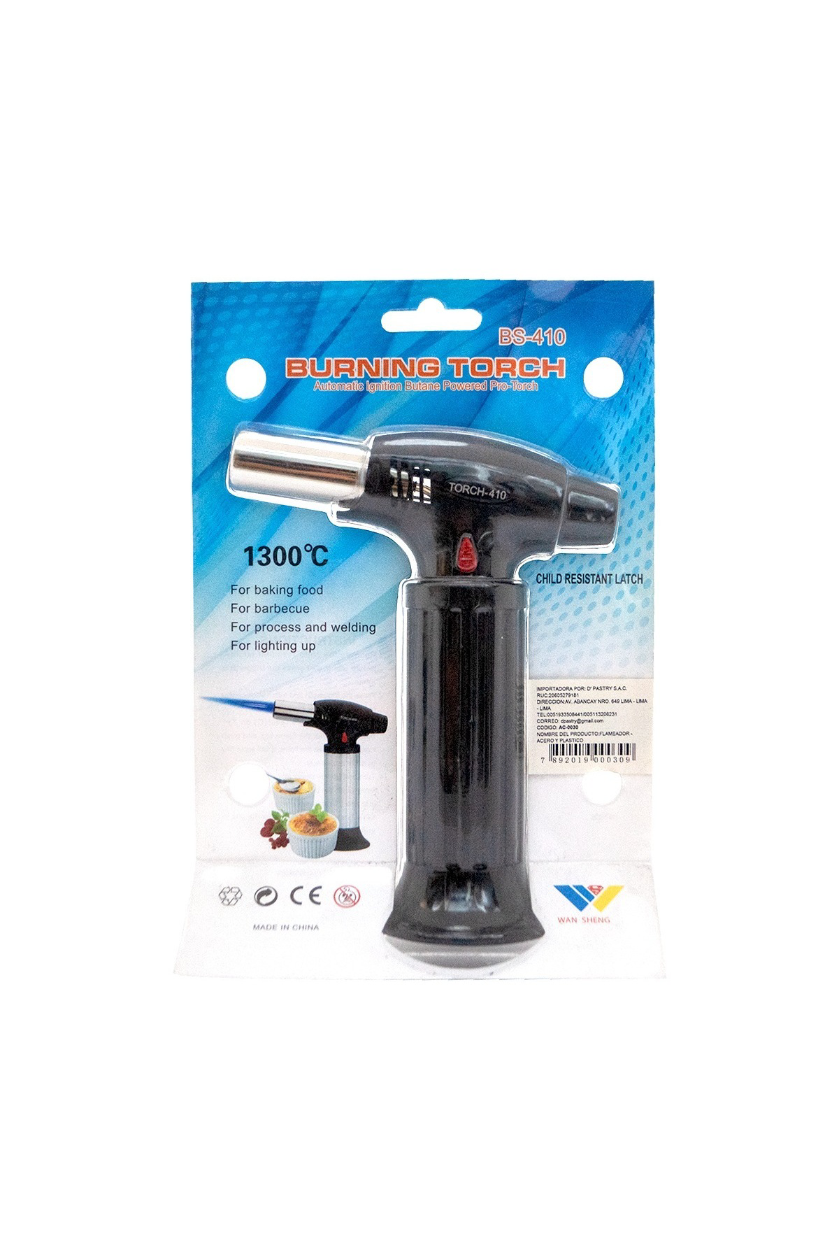 Ok Aksesuar Torch Pürmüz Çakmak Dolduralabilir Profesyonel Metal Gövde Go5060