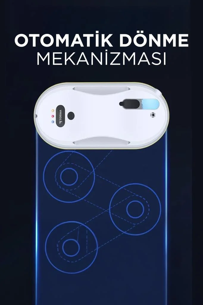 Torima S9 Beyaz Cam Silme Temizleme Robotu Uzaktan Kumandalı Su P