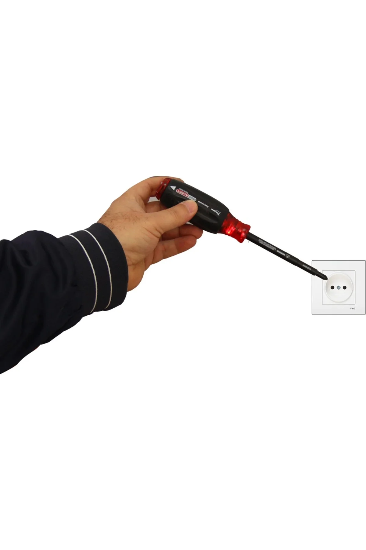 Tornavida Elektronik Devre Uyarılı Gerilim Test Tornavidası - % 100 Alman Tornavida Elektronik Devre Uyarılı Gerilim Test Tornavidası - % 100 Alman - Görsel 4