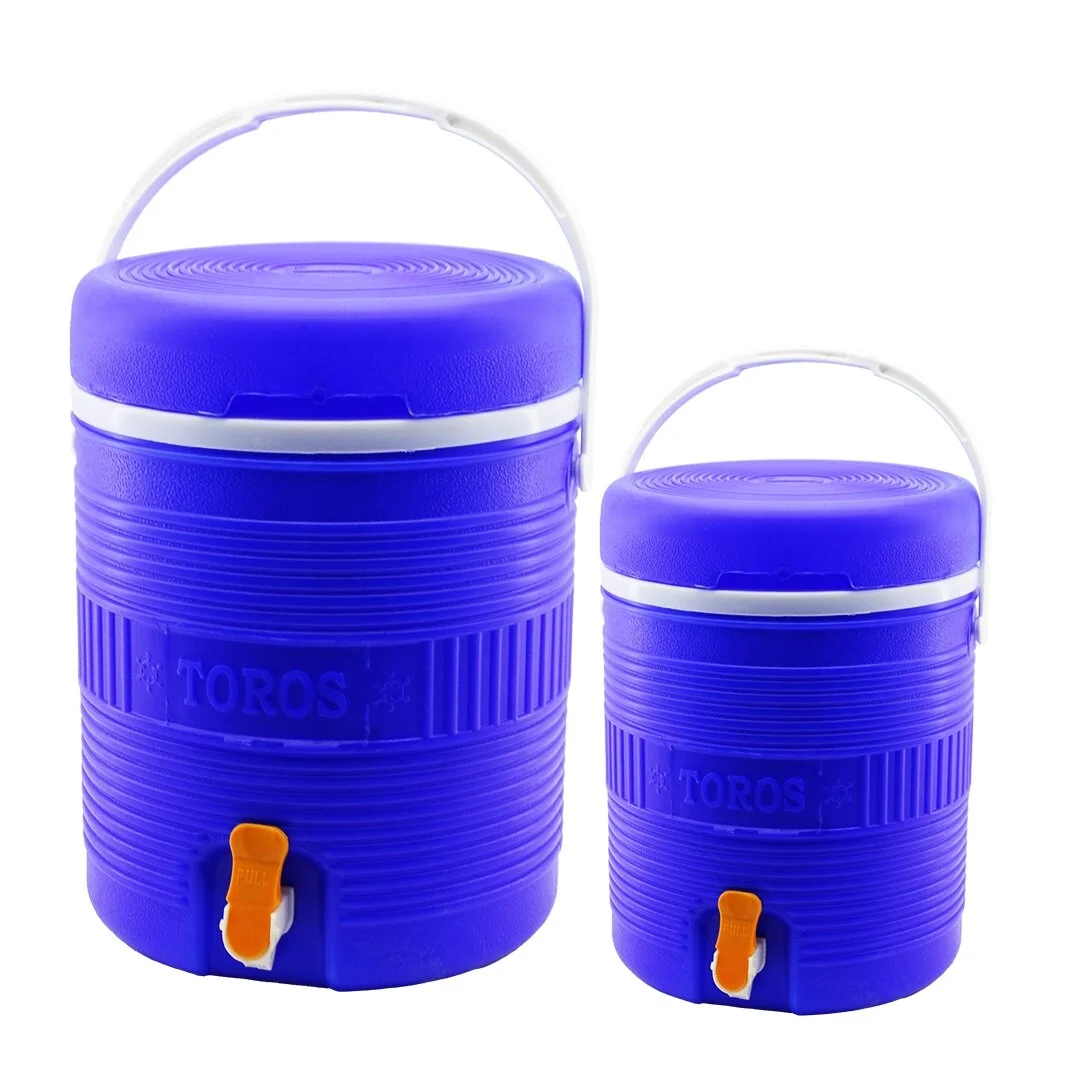 Toros  2li Set=14+6lt   Yuvarlak   Termos   Mavi Plastik  Musluklu - Taşıma Kulplu Brkt-501575 Bx40 Fiyatı, Yorumları ve Özellikleri