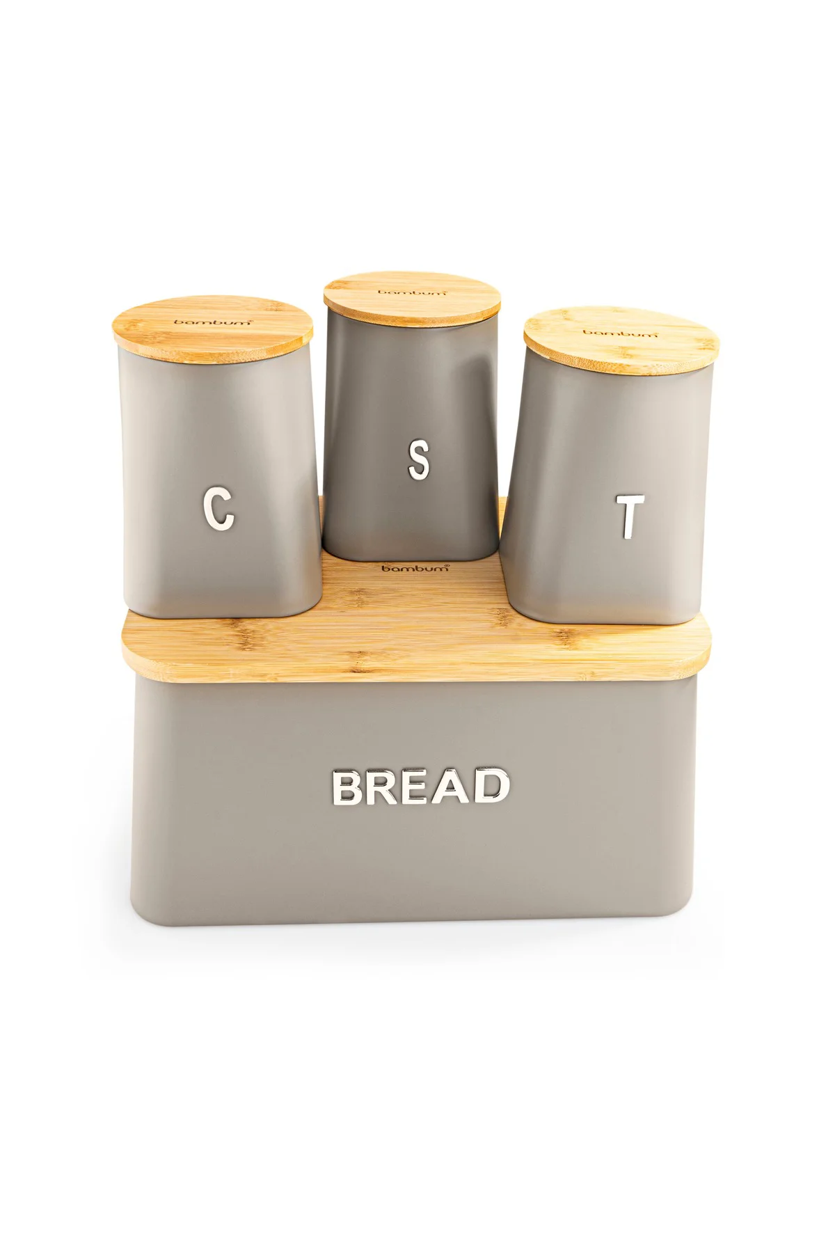 Tortino Baharatlıklı Bambu Kapaklı Ekmek Saklama Kabı