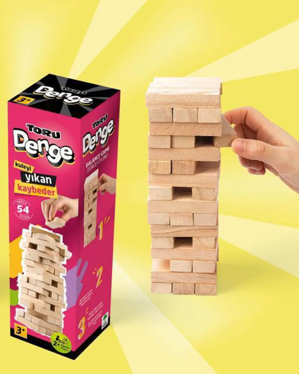 Torutoys Ahşap Denge Blokları 54 Parça Torutoys Ahşap Denge Blokları 54 Parça
