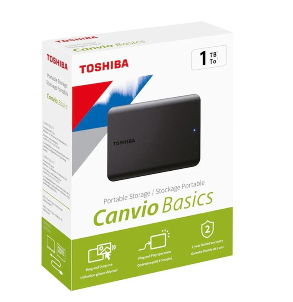 Toshiba 1TB Canvio Basic 2.5" Gen1 USB 3.2 Harici Harddisk (HDTB5