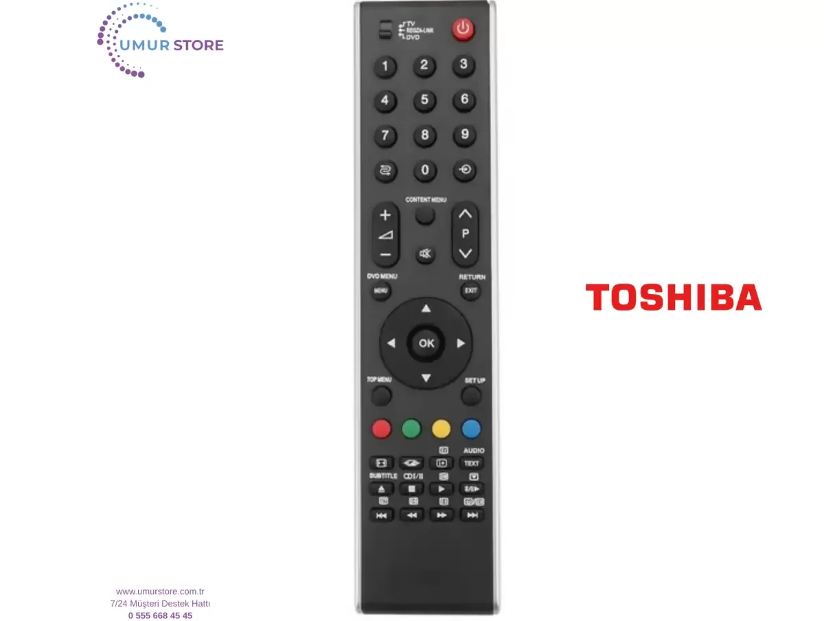 Toshiba İle Uyumlu Model 42XV515D Lcd Tv Kumandası