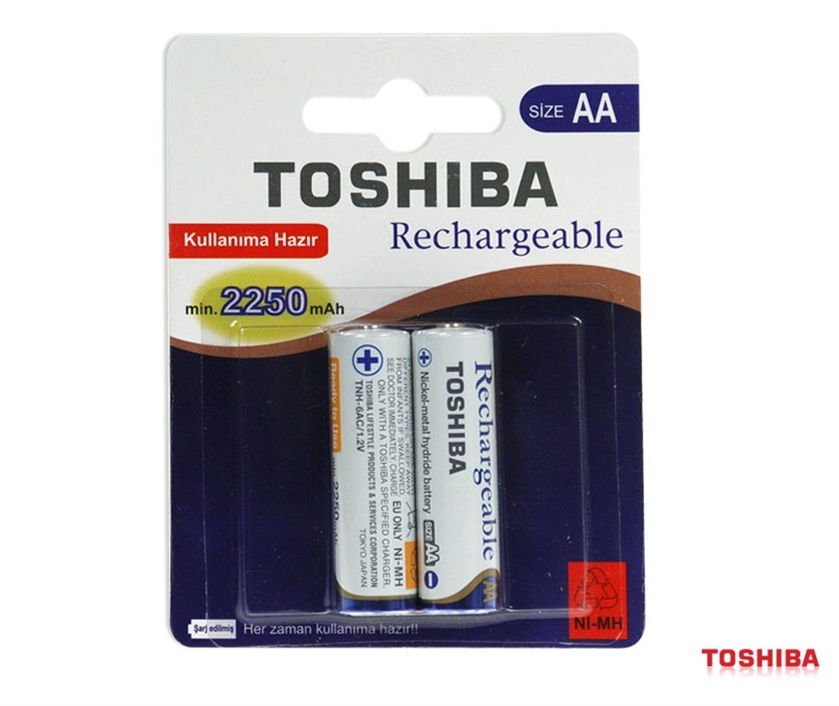 TOSHIBA KALEM PİL (2250 mAH şarjlı) TOSHIBA KALEM PİL (2250 mAH şarjlı)