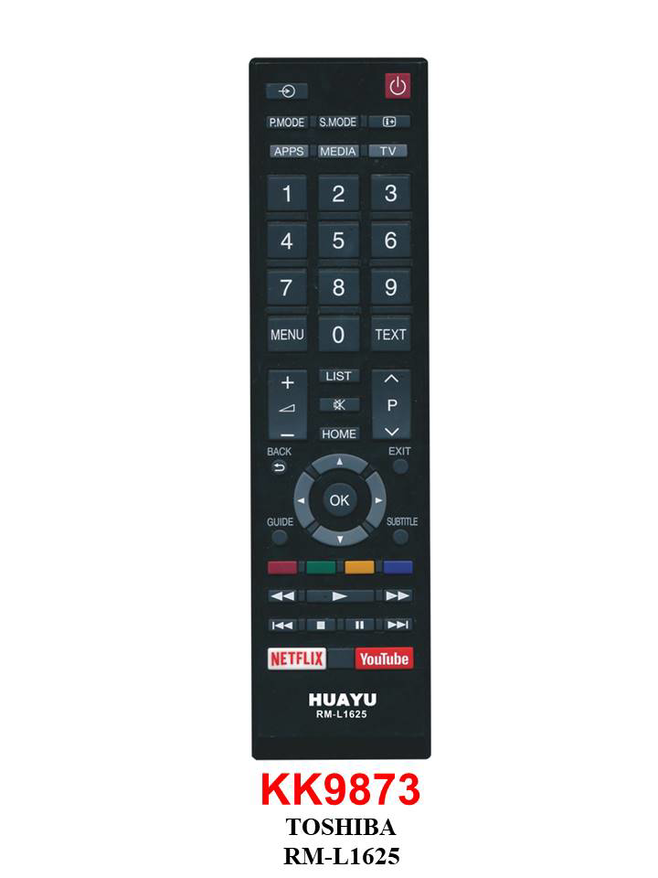 TOSHIBA RM-L1625 NETFLIX-YOUTUBE Lcd kumandası