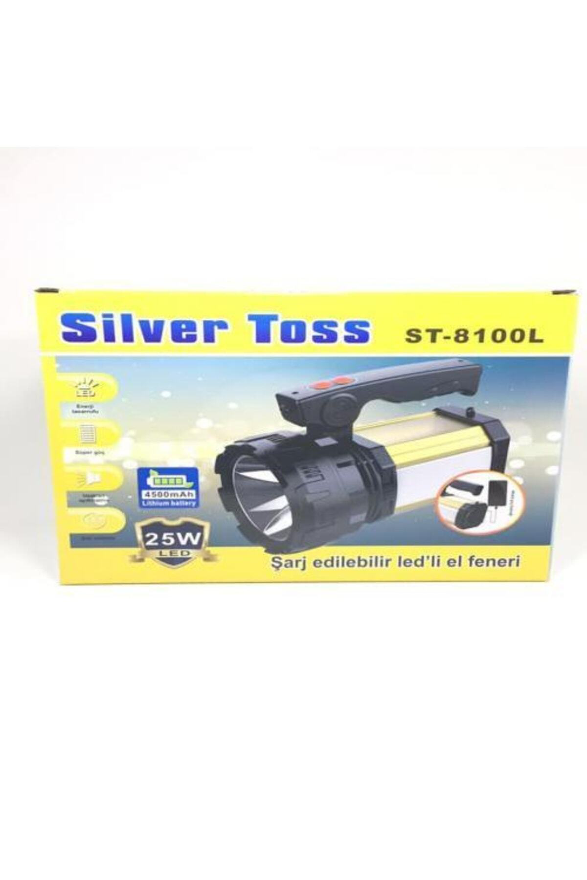 Toss St-8100l 25w Şarj Edilebilir Ledli El Feneri Usb Çıkışlı Tel