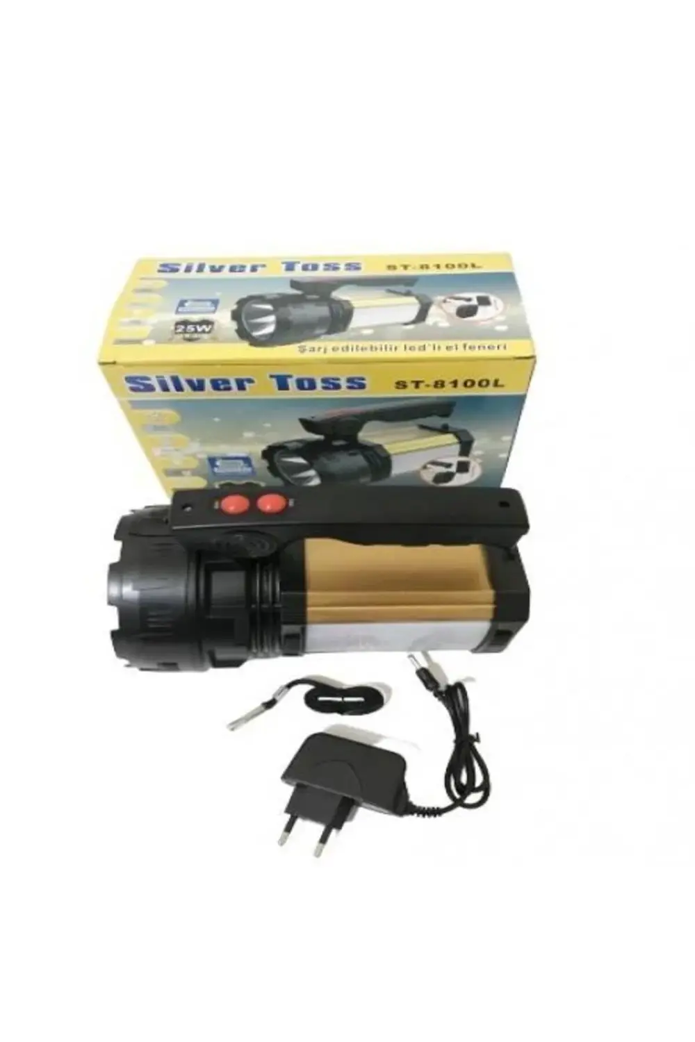 Toss St-8100l 25w Şarj Edilebilir Ledli El Feneri Usb Çıkışlı Tel