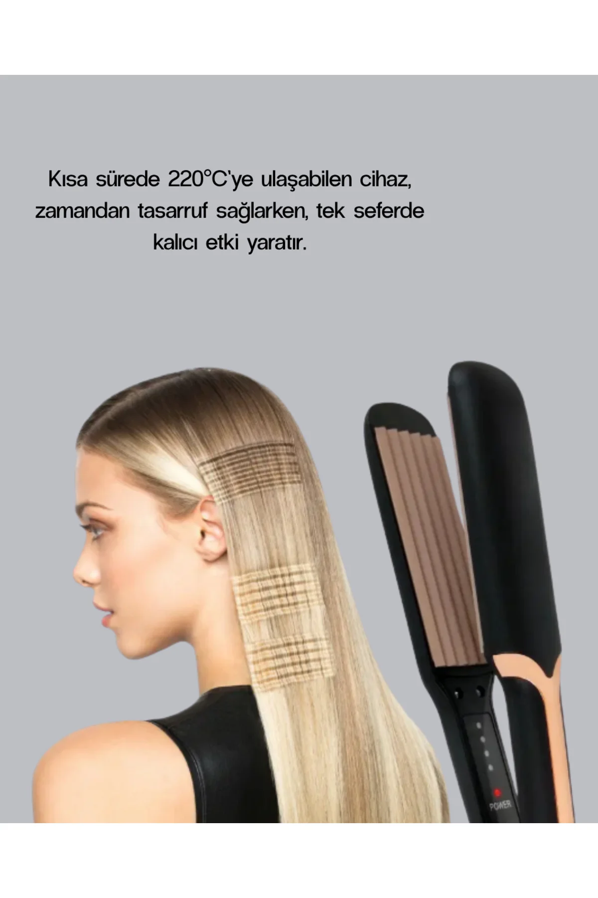 Tost Model Saç Maşası 220°C Hızlı Isınan - Lisinya