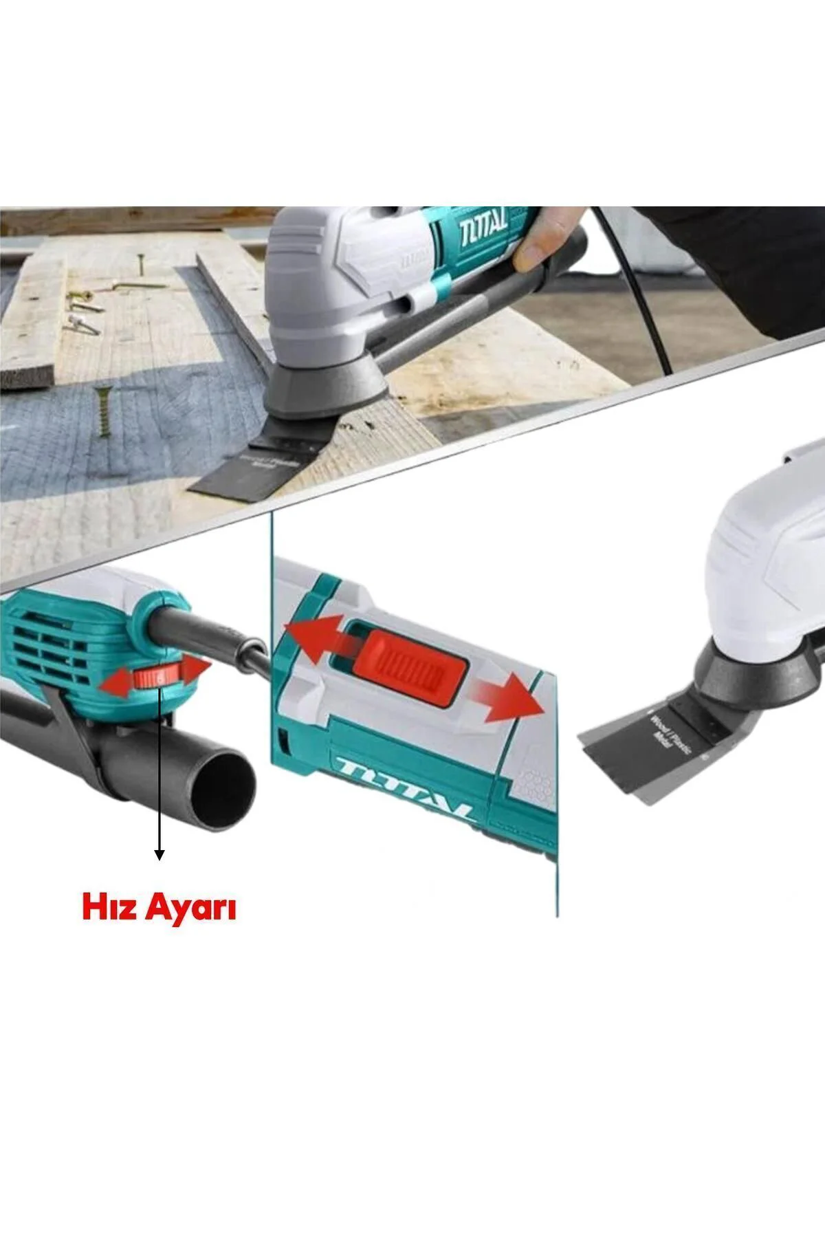 Total Çok Amaçlı El Aleti Kablolu 220 V Paspaslama 300 W TS3006 R