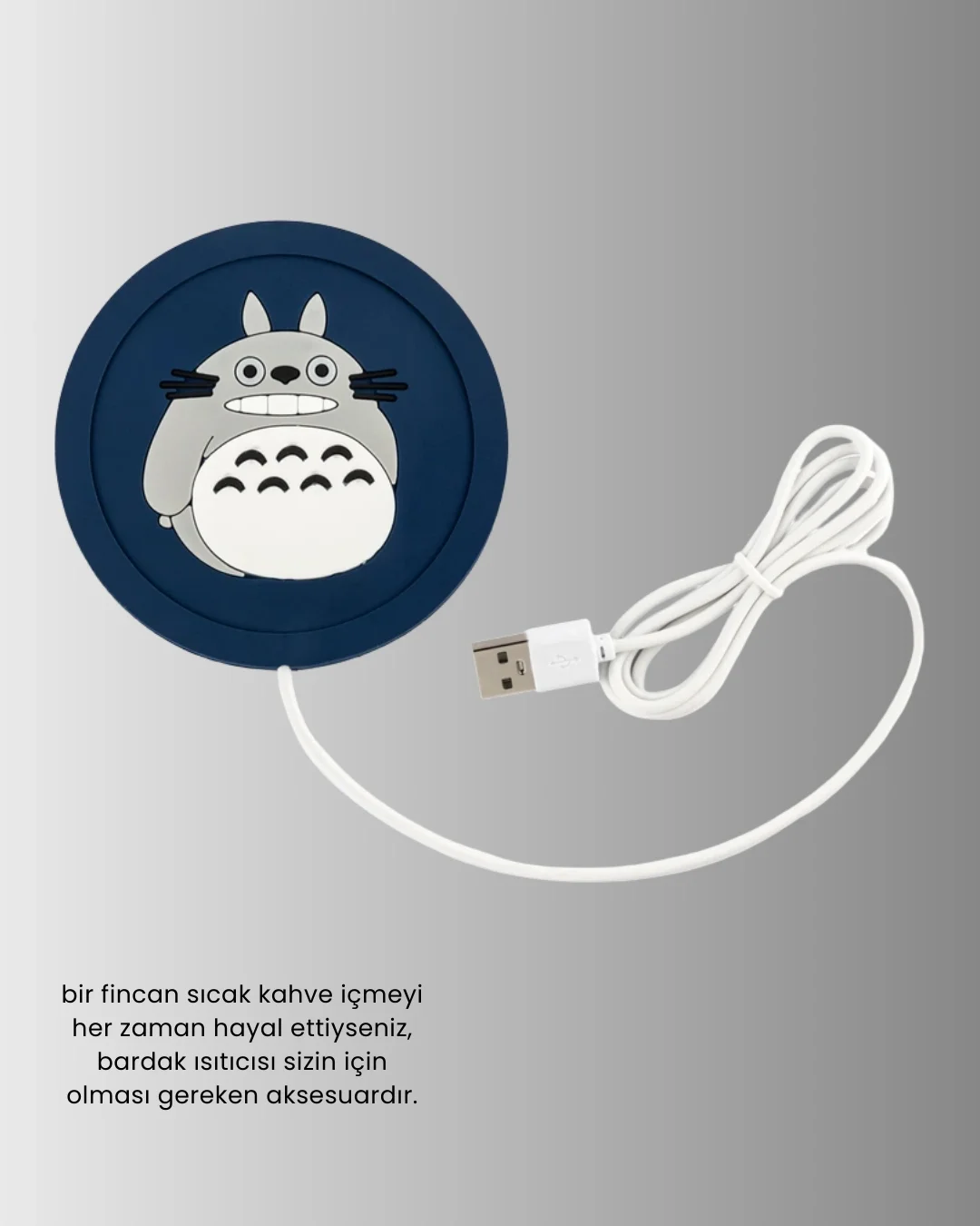 Totoro Figürlü USB Bardak Isıtıcı Sıcak Tutucu Mat 60 Derece Maksimum Fiyatı, Yorumları ve Özellikleri