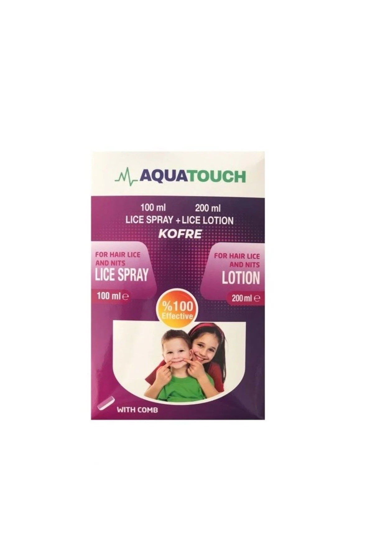TOUCH BİT SPREYİ 100 ML + BİT ŞAMPUANI 200 ML PLASTİK TARAK HEDİYELİ KOFRE PAKET 8680525625746