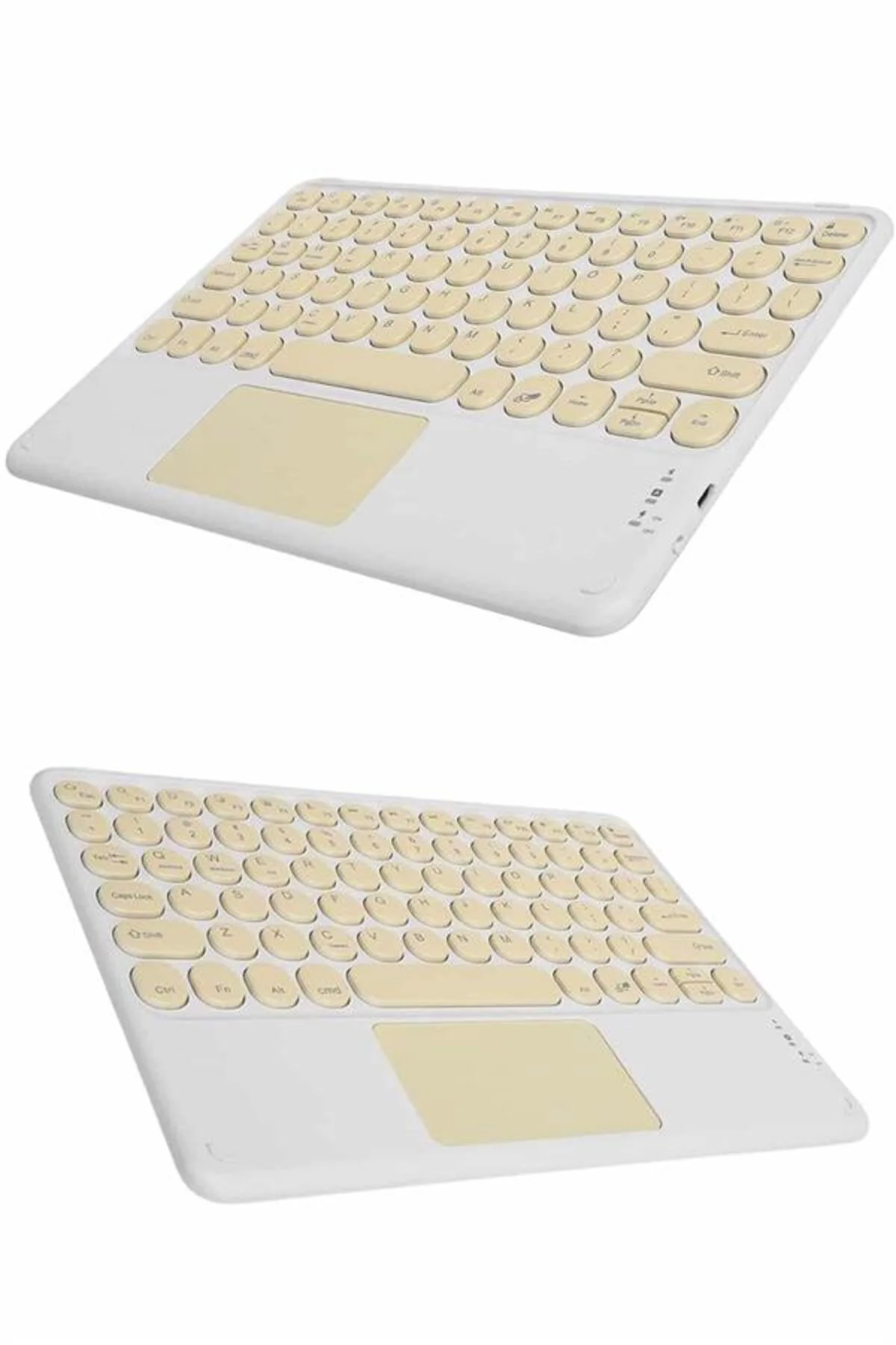 Touchpad Tüm Cihazlara Uyumlu Bluetooth Klavye Touchpad Slim Kabl