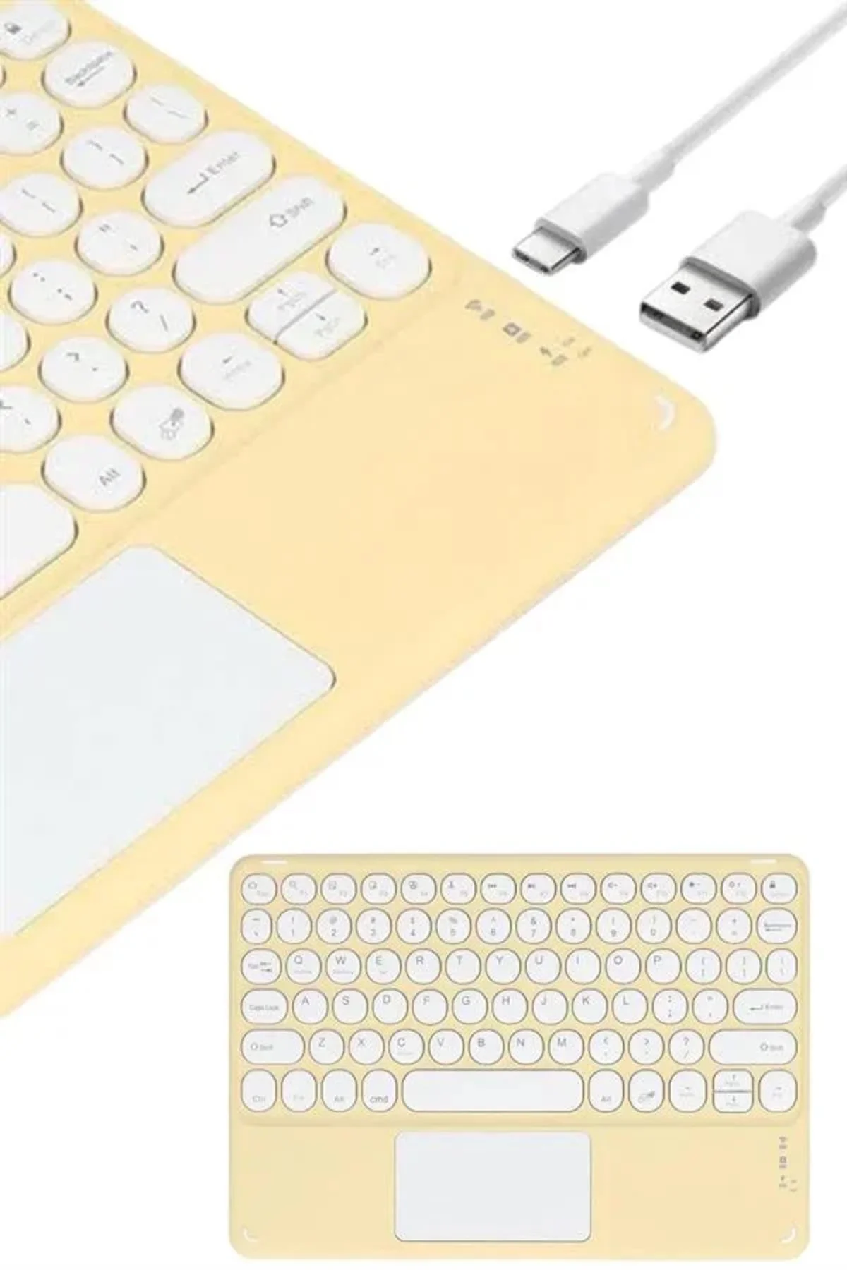 Touchpad Uyumlu Bluetooth Klavye Slim Kablosuz Wifi Q Klavye Touchpad Uyumlu Bluetooth Klavye Slim Kablosuz Wifi Q Klavye