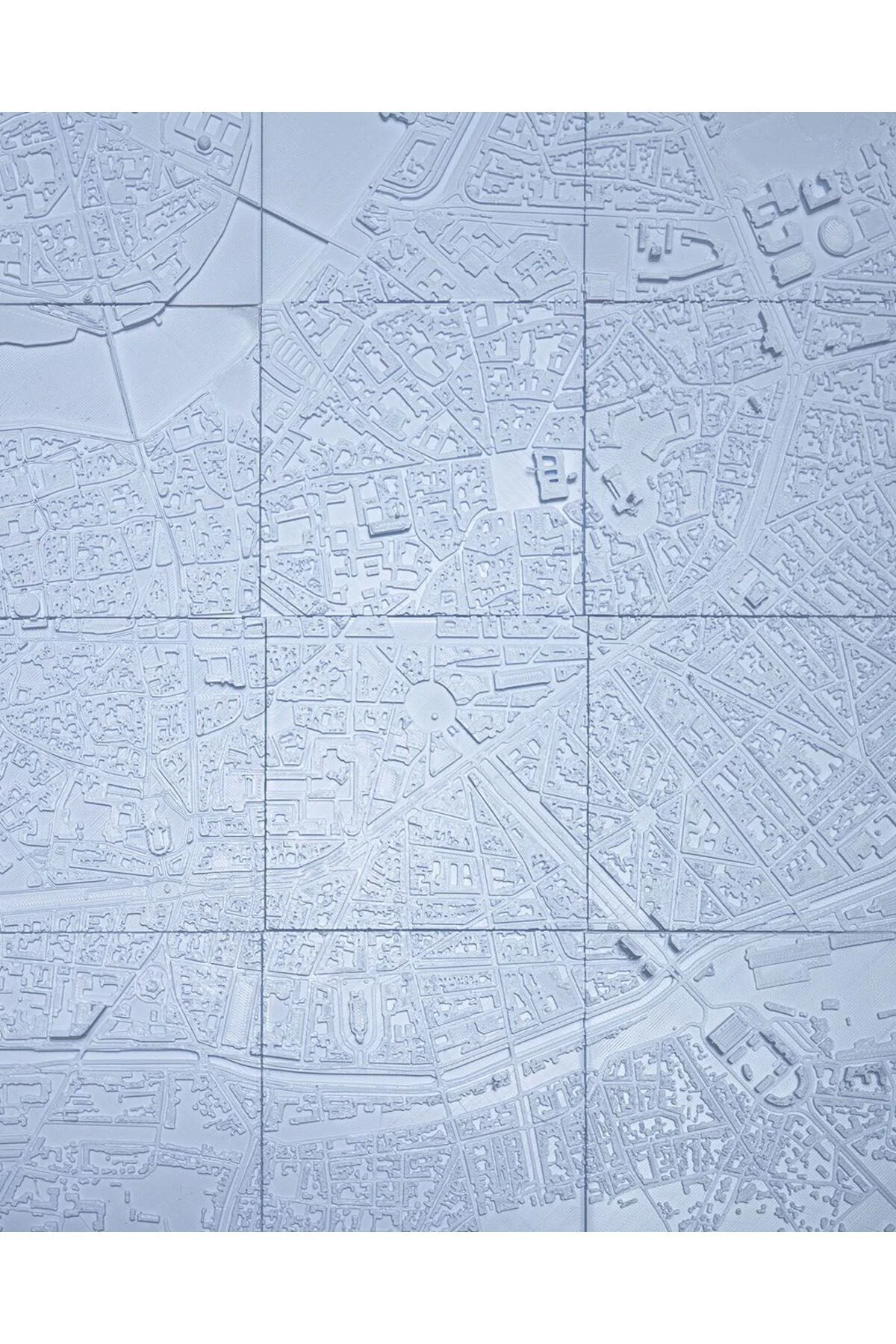 Toulouse Üç Boyutlu Şehir Silüeti Dekoratif Minimalist Duvar Tablosu Fransa Toulouse Tablo 15CM