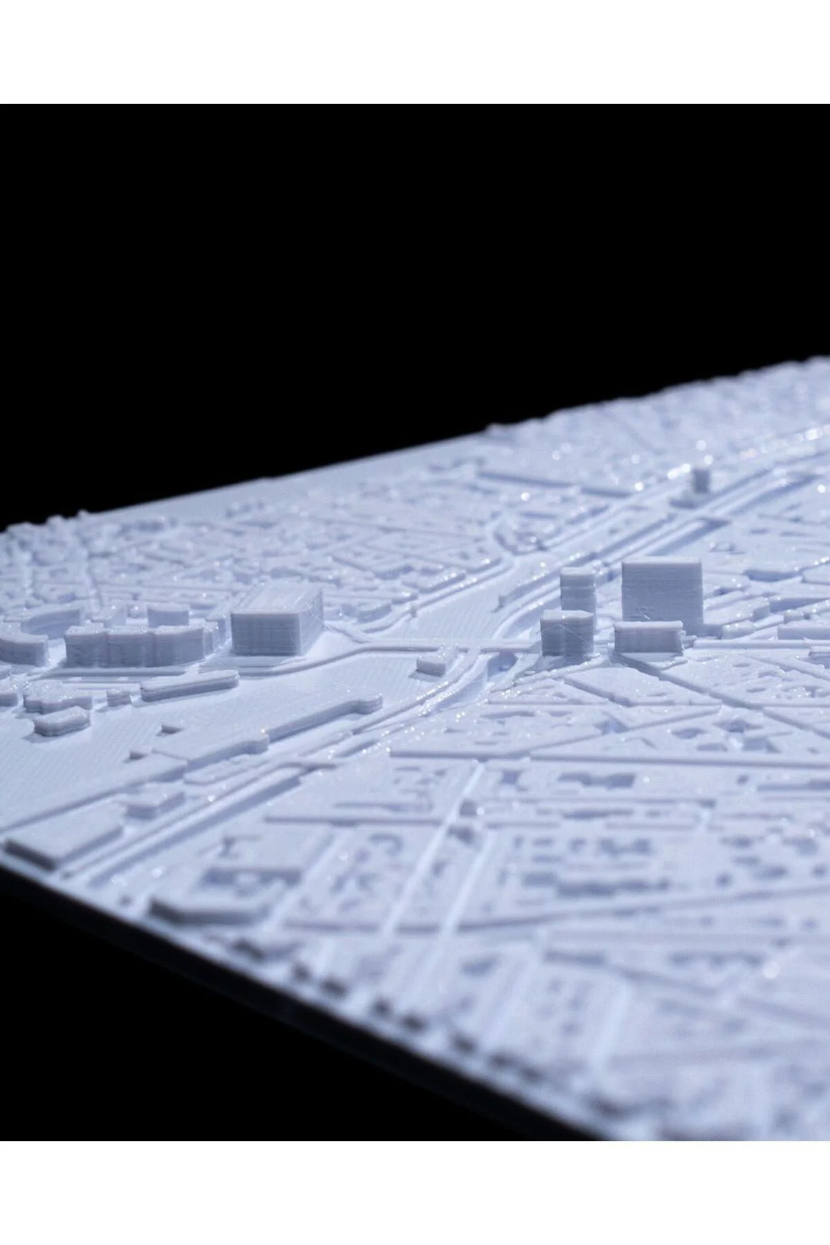 Toulouse Üç Boyutlu Şehir Silüeti Dekoratif Minimalist Duvar Tablosu Fransa Toulouse Tablo 15CM