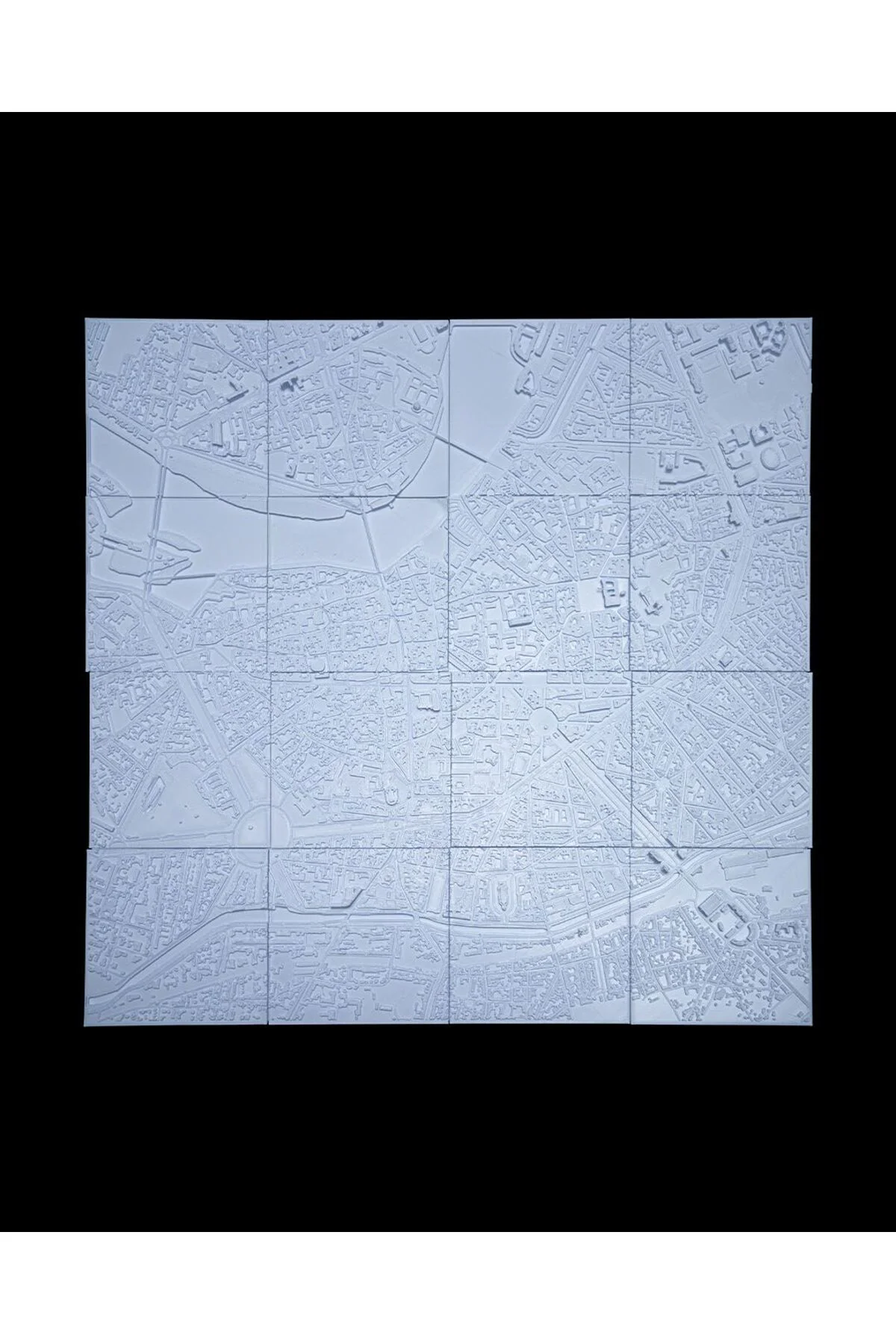 Toulouse Üç Boyutlu Şehir Silüeti Dekoratif Minimalist Duvar Tablosu Fransa Toulouse Tablo 15CM