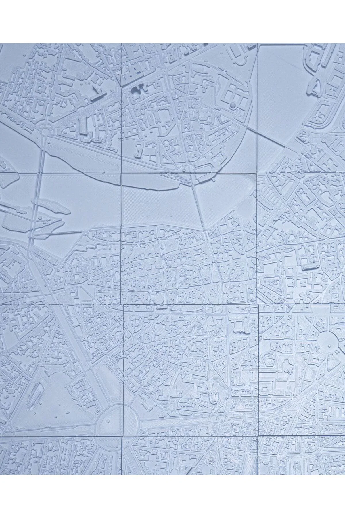 Toulouse Üç Boyutlu Şehir Silüeti Dekoratif Minimalist Duvar Tablosu Fransa Toulouse Tablo 15CM