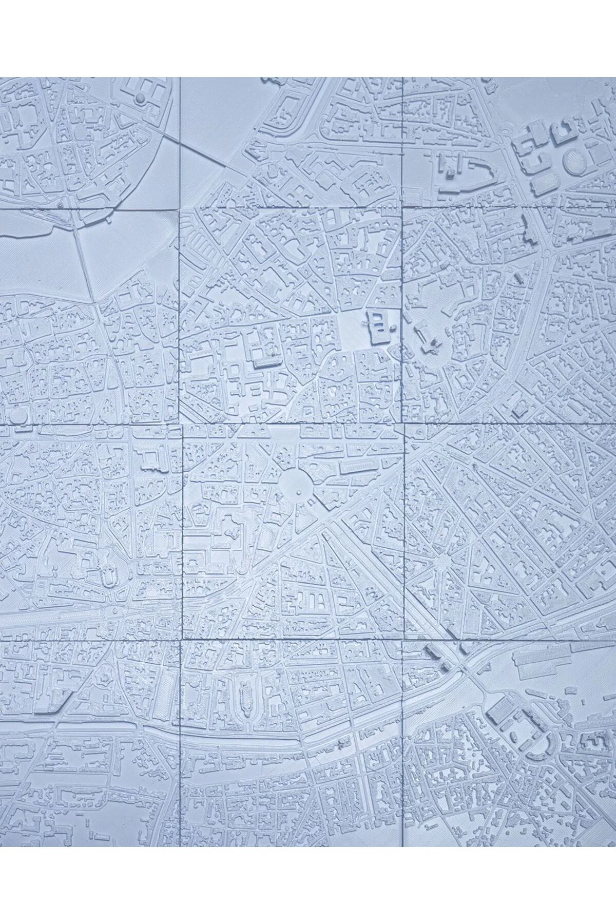 Toulouse Üç Boyutlu Şehir Silüeti Dekoratif Minimalist Duvar Tablosu Fransa Toulouse Tablo 15CM