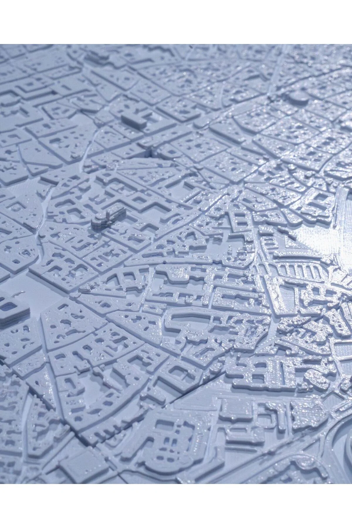 Toulouse Üç Boyutlu Şehir Silüeti Dekoratif Minimalist Duvar Tablosu Fransa Toulouse Tablo 15CM