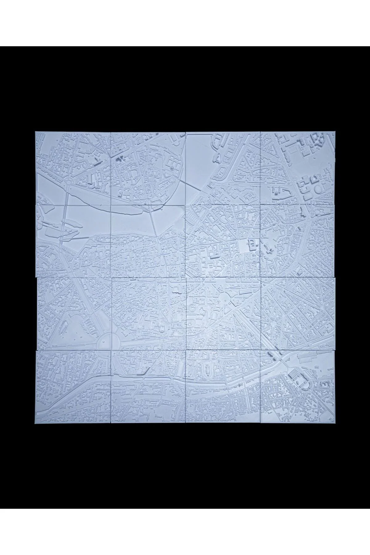 Toulouse Üç Boyutlu Şehir Silüeti Dekoratif Minimalist Duvar Tablosu Fransa Toulouse Tablo 15CM
