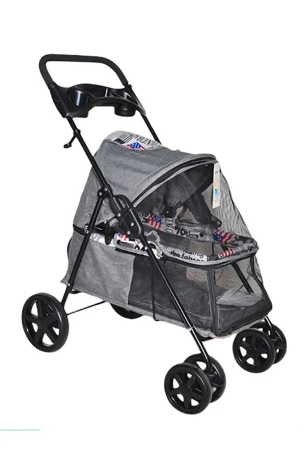 Tourist Kedi Köpek Arabası (SP01-G) Gri - Şık