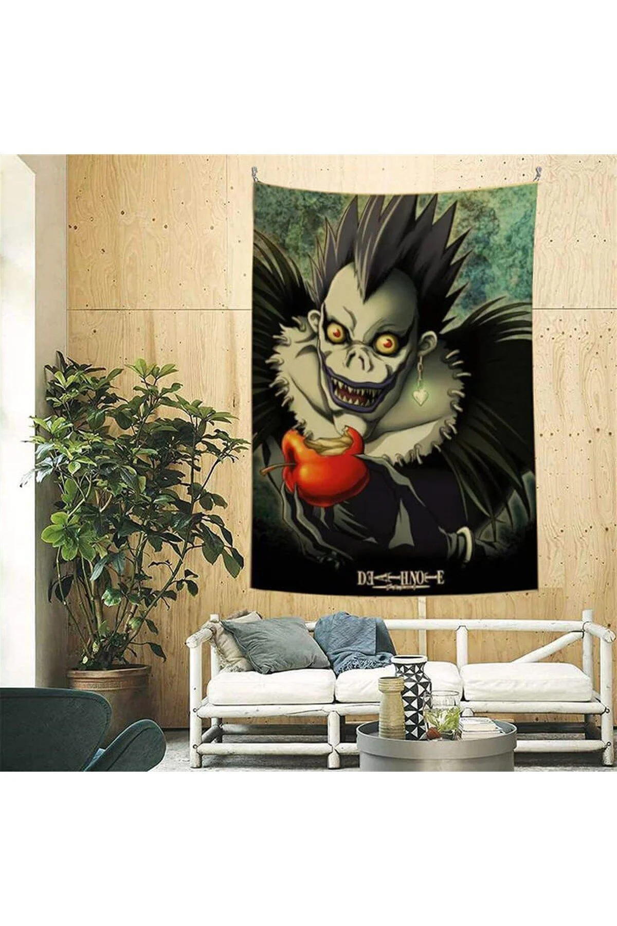 Touz 70 X 100 Cm Death Note Ryuk Apple Duvar Halısı