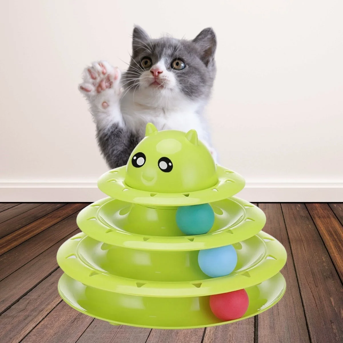 Tower Of Tracks Eğlenceli Üç Katlı Kedi Oyuncağı Seti Kedi Oyunu Bx40 Fiyatı, Yorumları ve Özellikleri
