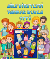Tox Aile 10 Parça Parmak Kukla , Eğitici Oyuncak T751
