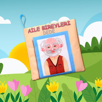 Ada Detox Tox Aile Bireyleri Sessiz Kumaş Kitap T109 - Bez Kitap , Eğitici 