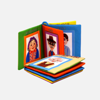 Ada Detox Tox Aile Bireyleri Sessiz Kumaş Kitap T109 - Bez Kitap , Eğitici 