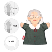 Tox Anneanne Aile Bireyleri Keçe El Kukla T335 , Eğitici Oyuncak