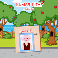 Tox Arapça Aile Bireyleri Kumaş Sessiz Kitap A109 - Bez Kitap , E