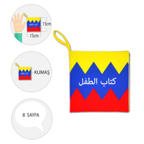 Ada Detox Tox Arapça Ana Renkler Bebek Kumaş Sessiz Kitap A062 - Bez Kitap 