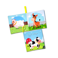 Ada Detox Tox Arapça Çiftlik Hayvanları Kumaş Sessiz Kitap A134 - Bez Kitap