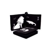 Ada Detox Tox Arapça Siyah-Beyaz Vahşi Hayvanlar Kumaş Sessiz Kitap A138 - 