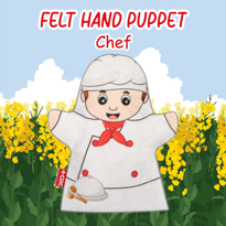 Tox Aşçı Meslekler Keçe El Kukla T326 , Eğitici Oyuncak