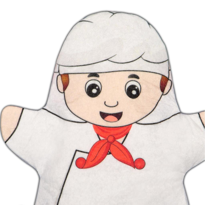 Tox Aşçı Meslekler Keçe El Kukla T326 , Eğitici Oyuncak