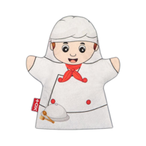 Tox Aşçı Meslekler Keçe El Kukla T326 , Eğitici Oyuncak