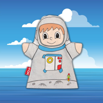 Tox Astronot Meslekler Keçe El Kukla T329 , Eğitici Oyuncak