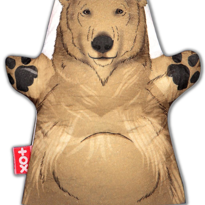 Tox Ayı Vahşi Hayvanlar Keçe El Kukla T127 , Eğitici Oyuncak