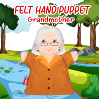 Ada Detox Tox Babaanne Aile Bireyleri Keçe El Kukla T336 , Eğitici Oyuncak